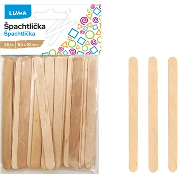 Luma Špachtlička malá 114 x 10 mm - přírodní / 25 ks 442538