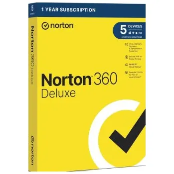 Antivir Norton 360 Deluxe 50 GB 5 zařízení, 1 rok, 21405762