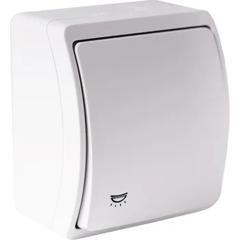 vypínač Jednopólový vypínač Viplast 156-01 bílý