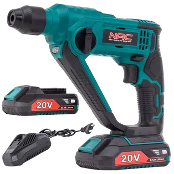 Vrtací kladivo NAC aku HE-SDS-LI-20V 2Ah
