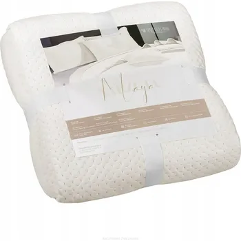 Přehoz na lůžko Přehoz na postel Spod Igły i Nitki polyester 200 cm x 220 cm béžový