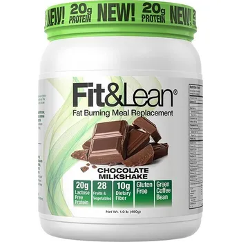 Fitness strava Fit & Lean Náhrada jídla a spalování tuků 453 g Příchuť: čokoláda