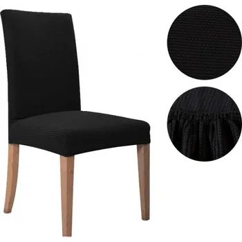 Potah na židli Žakárové potahy na židle Barva: Černá