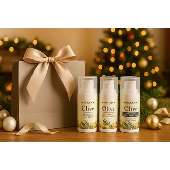 Kosmetická sada REFAN Anti-age dárkový kosmetický balíček pro péči o pleť - Oliva