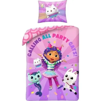 Povlečení Gabby's Dollhouse "Party Cats"