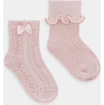 Dětská móda Dětské ponožky United Colors of Benetton 2-pack 6AO5A7004.W.seasonal béžová 02X, vel. 62