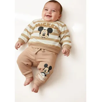 Pánské kalhoty Sinsay - Tepláky Mickey Mouse - béžová - 692EM-08X - 692EM-08X-74