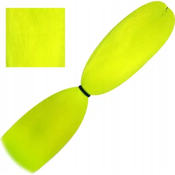 Příčesek SYNTETICKÉ NEONOVÉ vlasy, copánky, dredy SOFT KANEKALON NEON CITRON