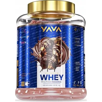 Protein YAVA LABS PREMIUM WHEY KONCENTRAT WPC 2KG banán čokoláda