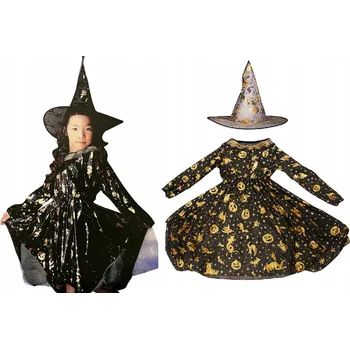 Karnevalový kostým Kostým ČARODĚJNICE Kouzelnice 120-130 cm
