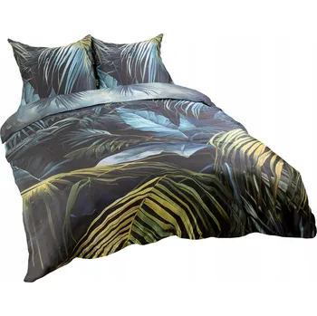 Povlečení Sada povlečení 140x200 BAVLNĚNÝ SATÉN digitální tisk tajemná džungle