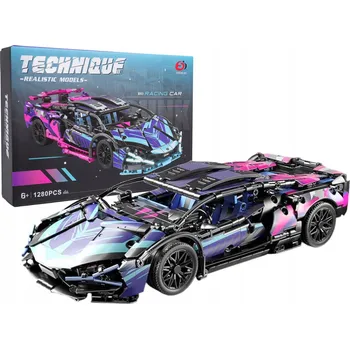 ostatní stavebnice Sada Stavebnice pro stavbu sportovních aut, 1280 dílů otevírací dveře