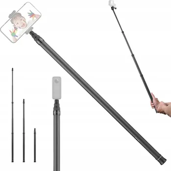 Selfie tyč SELFIE TYČ STATIV SELFIE STICK BLUETOOTH S DÁLKOVÝM OVLADAČEM DLOUHÁ S LED SVĚTLEM x2