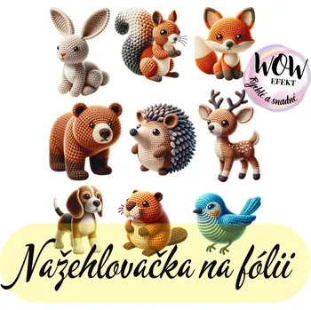 Nažehlovačky na fólii Nažehlovačka na fólii, MIX ZVÍŘÁTEK 1, 10,3 x 8,8cm, 1 kus