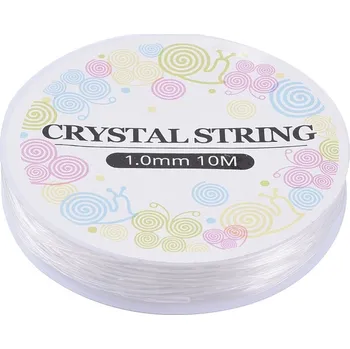 Dětské navlékací korálky Elastomer čirý ø 1 mm - návin 10 metrů