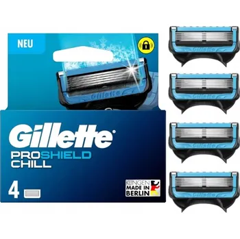 Příslušenství k holicímu strojku Gillette Proshield Chill náhradní hlavice do holicího strojku 4 ks