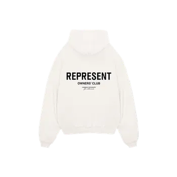 Pánská mikina Represent Owners Club Hoodie Flat White Trička: XL