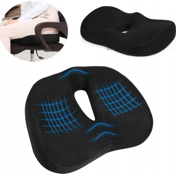 Polštář ORTOPEDICKÝ POLŠTÁŘ PRO SEDĚNÍ PROFILOVANÝ PAMĚŤOVÝ NA ŽIDLI KŘESLO VELKÝ