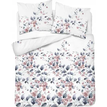 Povlečení Flanelové Povlečení 140x200 KVĚTY LISTY silné 160 g/m²