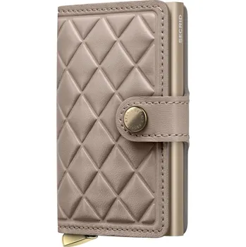Peněženka Kožená peněženka SECRID PREMIUM Miniwallet Emboss Diamond Chalk béžová