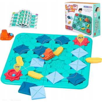 ostatní stavebnice STAVEBNICE - POSTAV SI VLASTNÍ CESTU - DRÁHA, LABYRINT, PUZZLE, STAVEBNICE, BAGR - SADA