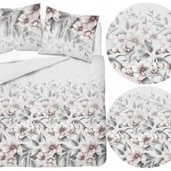 Povlečení Ložní Povlečení z BAVLNĚNÉHO SATÉNU Elegantní Asti 160x200 3 díly na zip