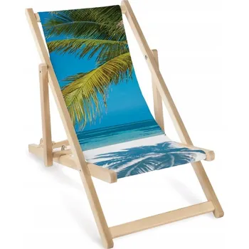 Zahradní lehátko Allbag vícebarevné dřevěné Lehátko