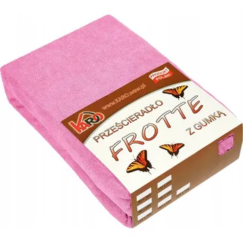 Prostěradlo Froté prostěradlo s gumou 220x240 růžové 020 silné 200g/m2 KARO