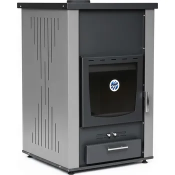 Krbová kamna ΘΕΡΜΙΚΗ ΤΣΑΛΙΚΗΣ (Thermiki Tsalikis) Krbová kamna na tuhá paliva s teplovodním výměníkem 33kw Barva: Šedá matná