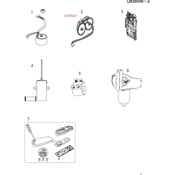 Zábradlí 041B9221 ENKODÉR pre LM3800W