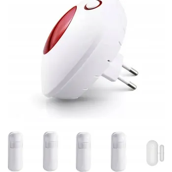 Zabezpečení domácnosti BEZDRÁTOVÁ ALARMOVÁ SIRÉNA 110DB WiFi TUYA + 4x PIR ČIDLO