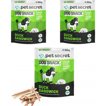 Pamlsek pro psa 2+1 Pásky s kachnou 500g, psí pamlsek Pet Secret