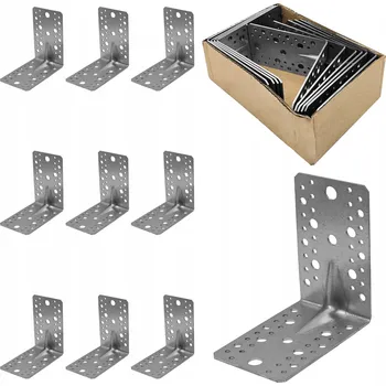 Tesařské kování Tesařský úhelník, ocelový spojovací prvek, silný, Pozink KPW24 145x145x90x2,5 10 Ks