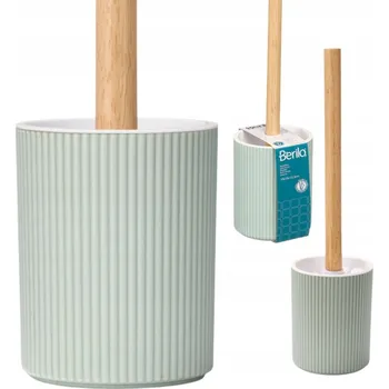 WC štětka WC ŠTĚTKA S DRŽÁKEM STOJÍCÍ MÁTOVÁ BAMBUSOVÁ RUKOJEŤ