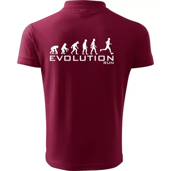 Pánská košile Evoluce Run - Polokošile pánská Pique Polo 203 - L ( Garnet )