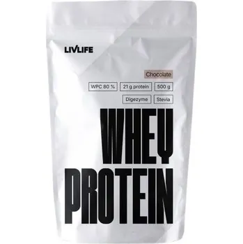 Protein LIVLIFE Whey Protein s příchutí čokoláda 500g
