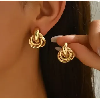 Náušnice Prosperk Zlaté náušnice propletené