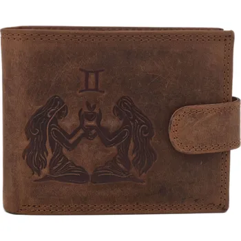 Peněženka Pánská peněženka MERCUCIO světlehnědá embos blíženci 2911927
