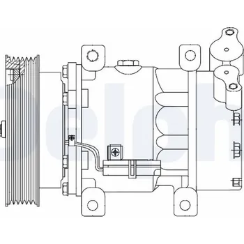 Kompresor klimatizace Kompresor, klimatizace DELPHI CS20523