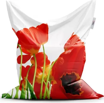 Sedací pytel Sablio Sedací vak Classic Tulipány - 150x100 cm