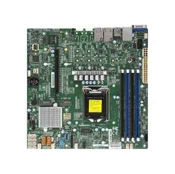 Základní deska SUPERMICRO MB 1xLGA1151 (Xeon E3-21xx,i3), C246, 4xDDR4, 6xSATA3, 2xM.2, 1xPCIe3.0 x16, VGA, 2x LAN, IPMI, bulk MBD-X11SCM-F-B