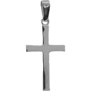 Šperk Zlatý přívěsek z bílého zlata křížek 2704LOTW (585/1000) 0.5 g