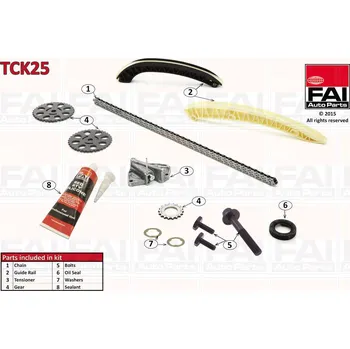 Rozvod motoru Sada rozvodového řetězu BME/BZG/AZG - Polo 1.2I FAI Autoparts