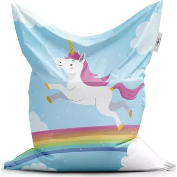 Sedací pytel Sablio Sedací vak Classic Jednorožec - 150x100 cm