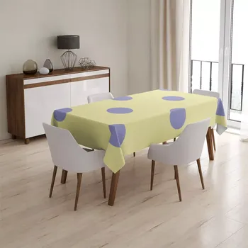 ubrus Sablio Ubrus Fialové tečky - 130x130 cm