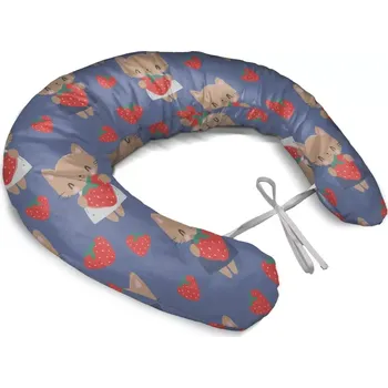 Polštář Sablio Těhotenský polštář Kočičky s jahodami