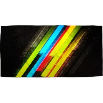 Osuška Sablio Ručník Pruhová abstrakce - 50x100 cm