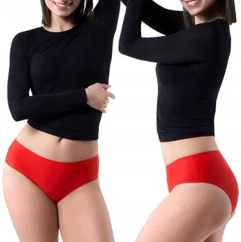 Kalhotky Dámské spodní prádlo KALHOTKY SIMPLE KALHOTKY SIMPLE S červená