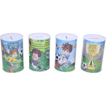 Pokladnička Pokladnička Fotbal plechová 8x13cm 3 druhy ve fólii
