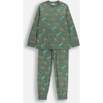 Dětská móda Dětské bavlněné pyžamo Coccodrillo ZC5448109PJS zelená 78X, vel. 140-146